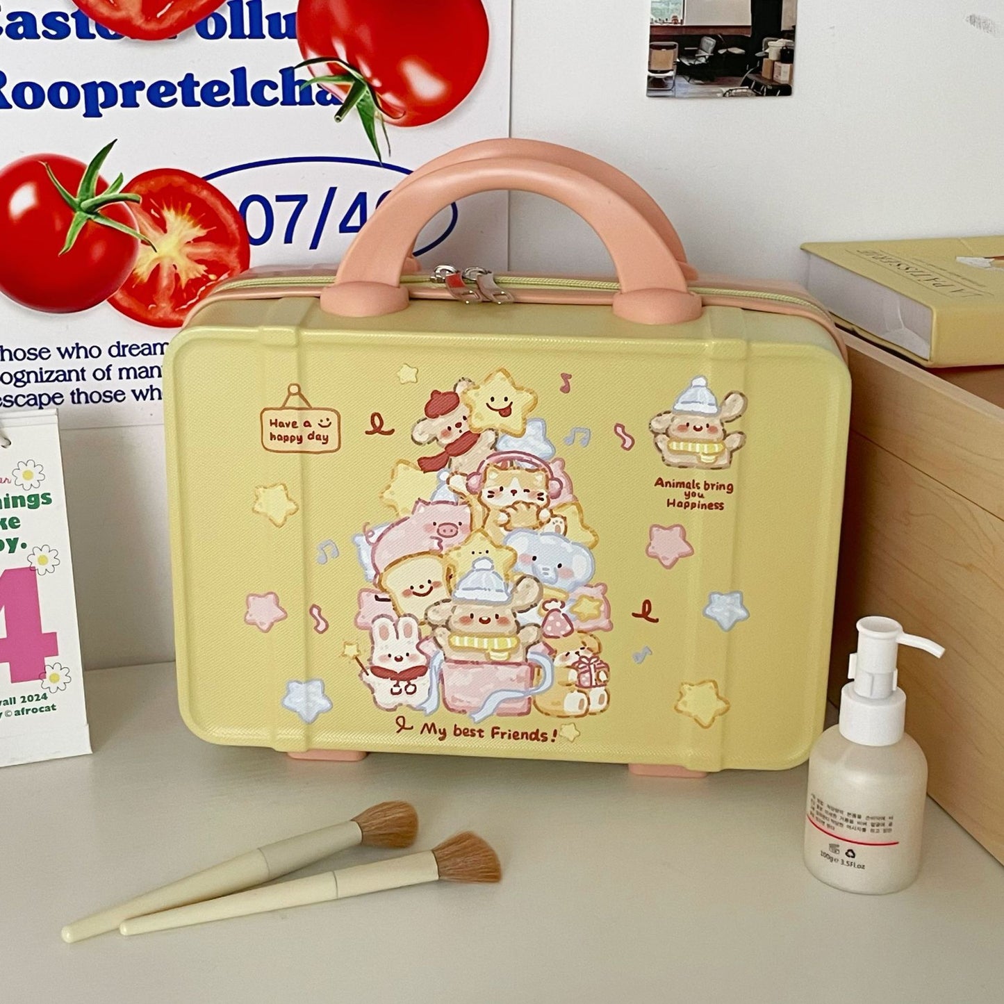 Customizable printed cosmetic cases