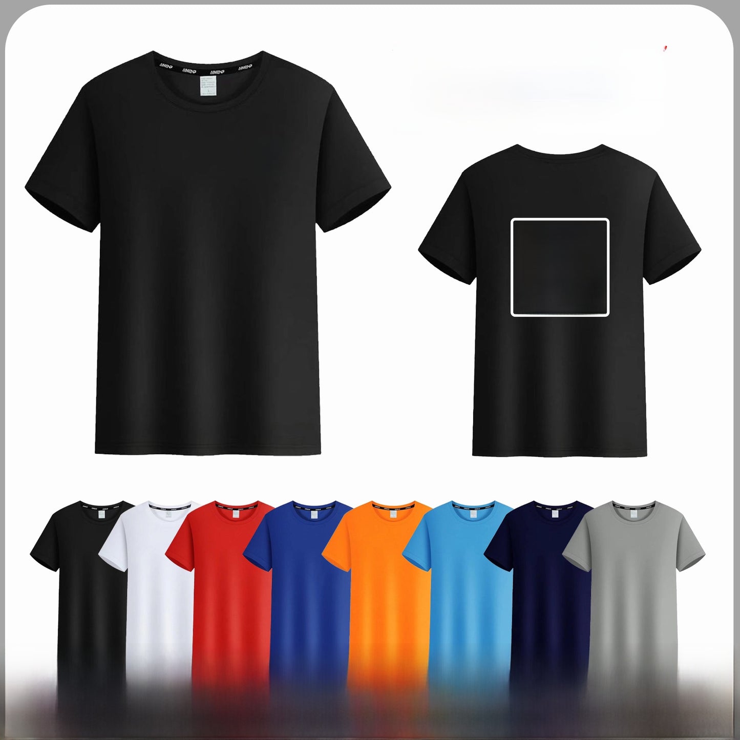 Customizable Quick-Dry Cotton T-Shirt
