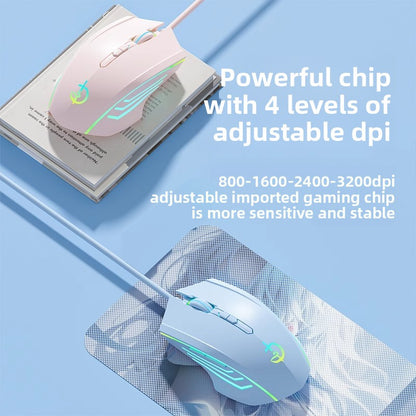 Customizable RGB Wired Gaming Mouse