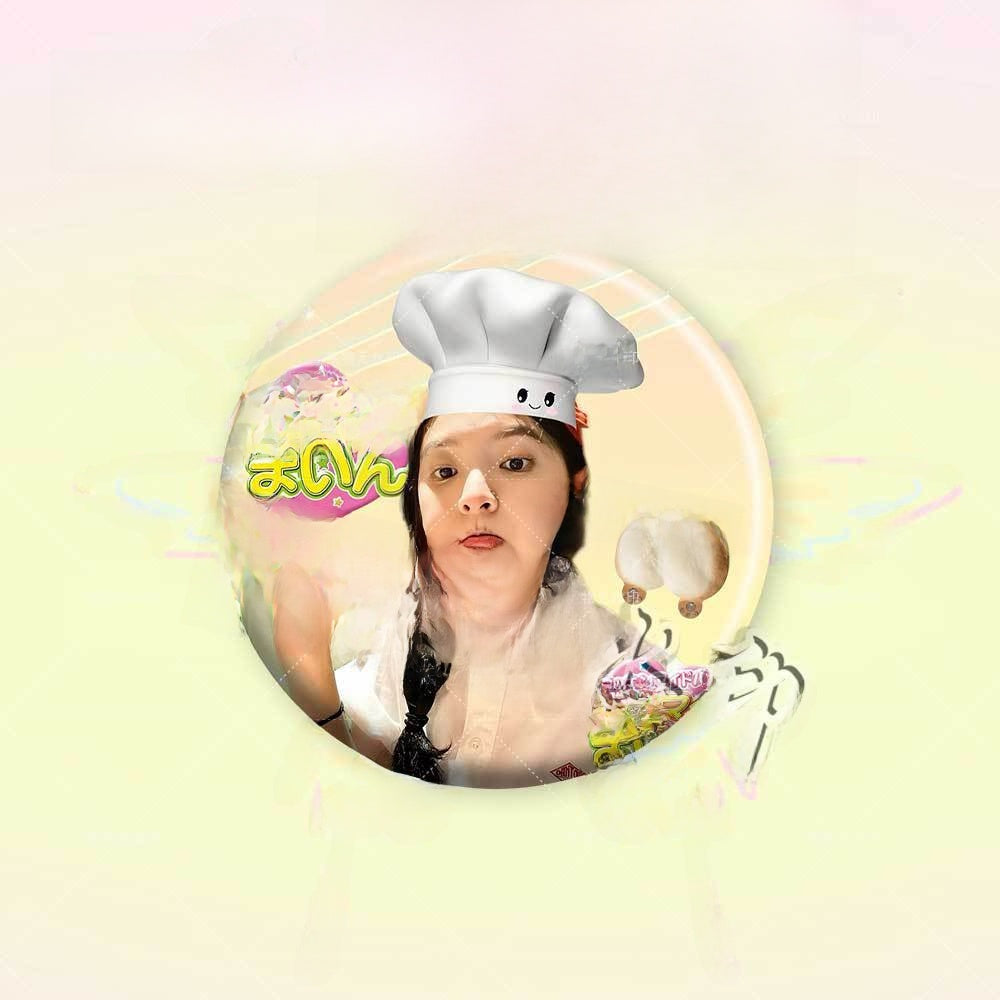 Customizable Round Brooch Pin Badge
