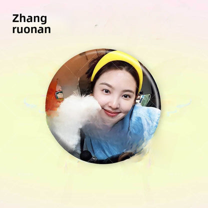 Customizable Round Brooch Pin Badge