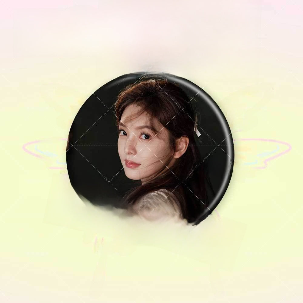 Customizable Round Brooch Pin Badge