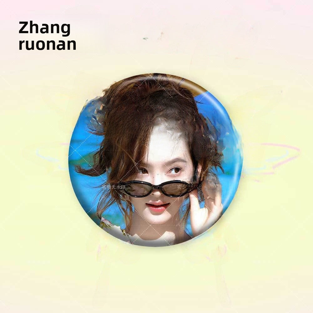Customizable Round Brooch Pin Badge