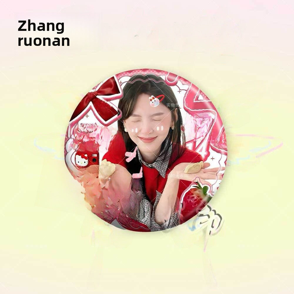 Customizable Round Brooch Pin Badge