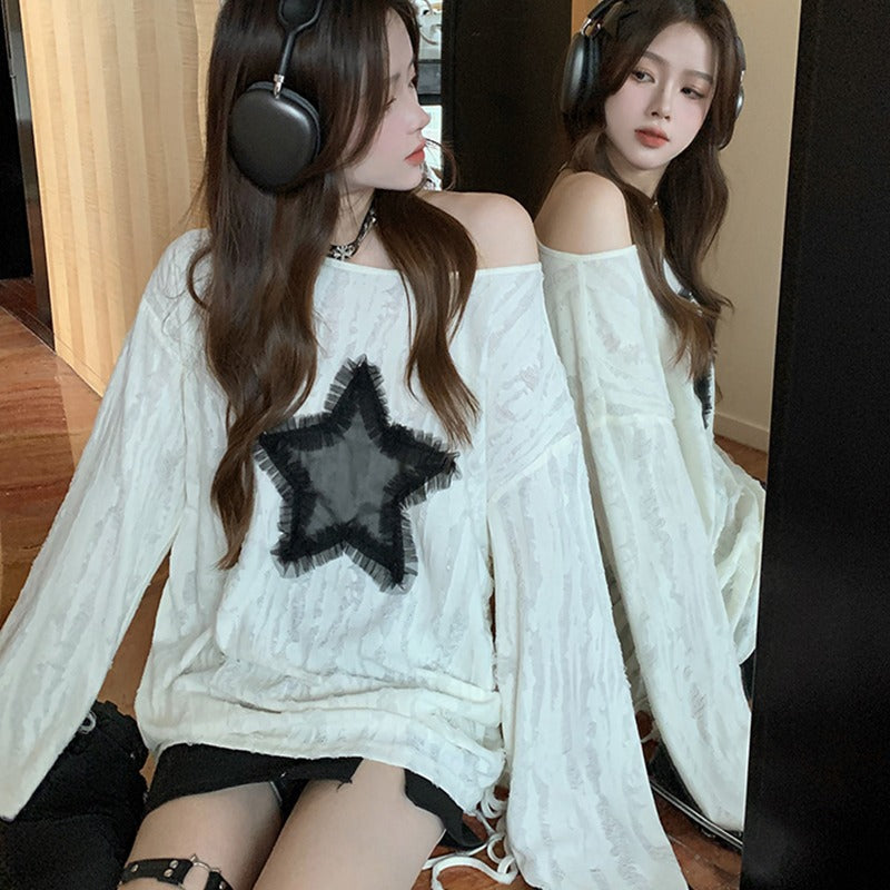 Cut-out drawstring top