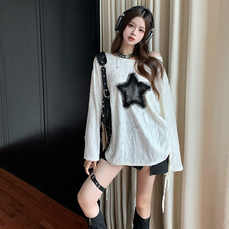 Cut-out drawstring top