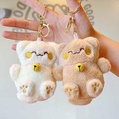 Brown Lucky Cat Bead Chain