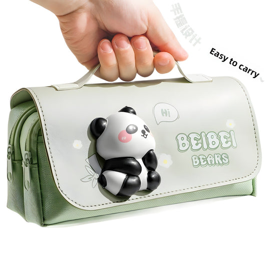 Cute Animal Canvas Pencil Case for Kids