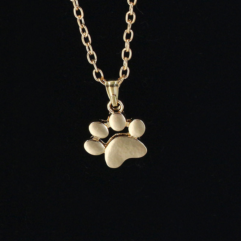 Cute animal Cat Claw foot necklace