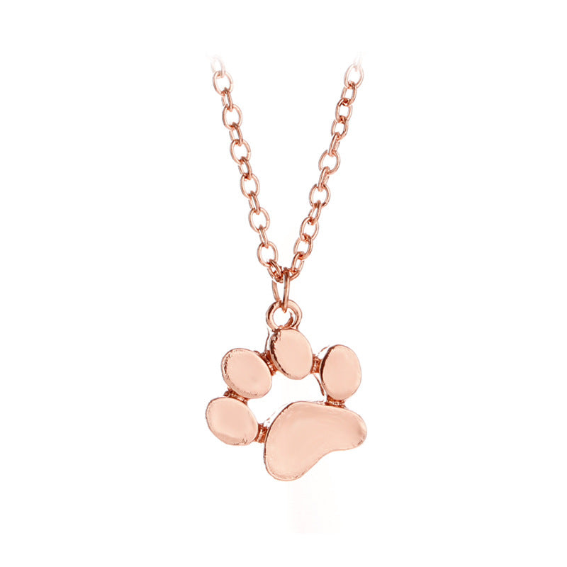 Cute Animal Cat Paw Necklace
