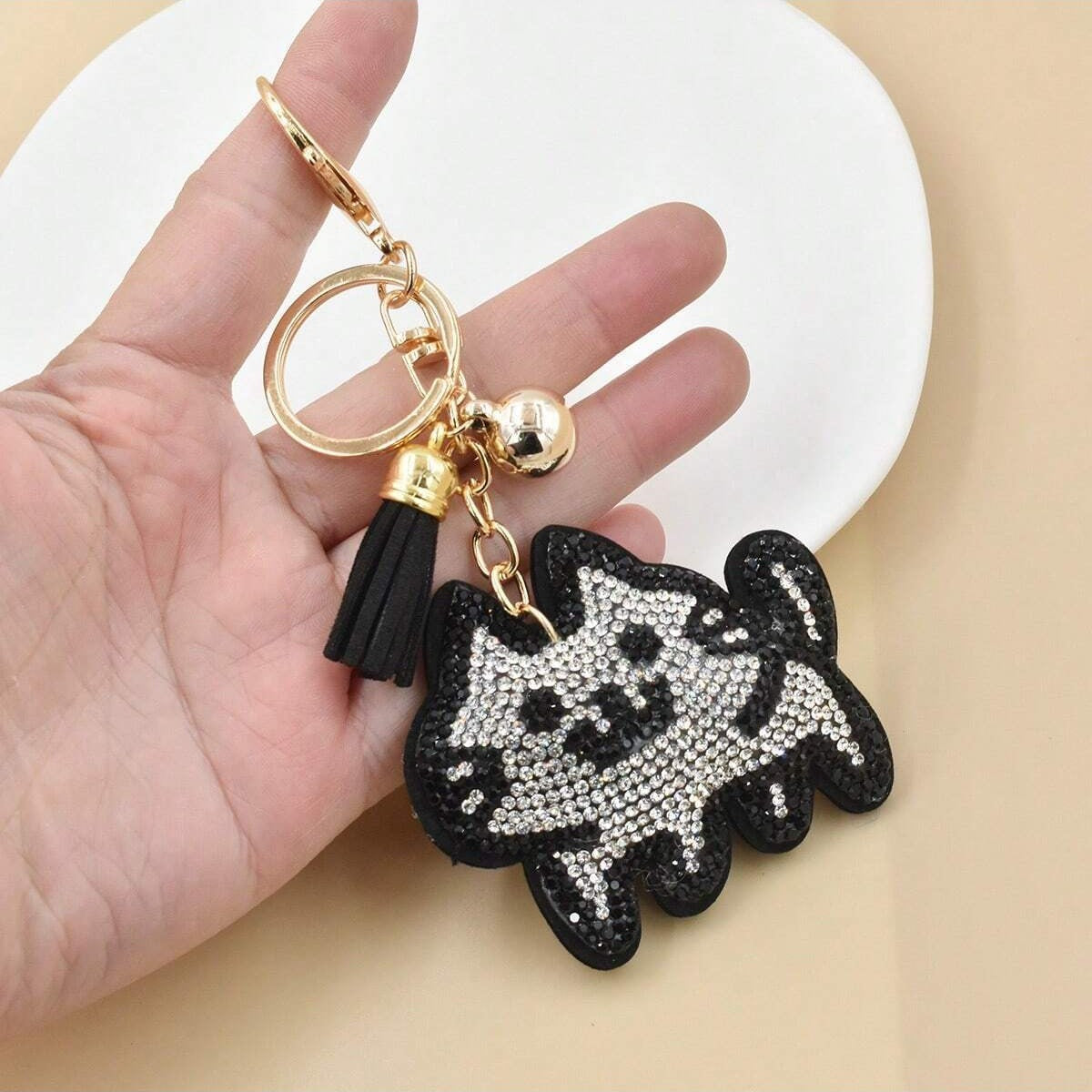 Cute Animal Rhinestone Keychain