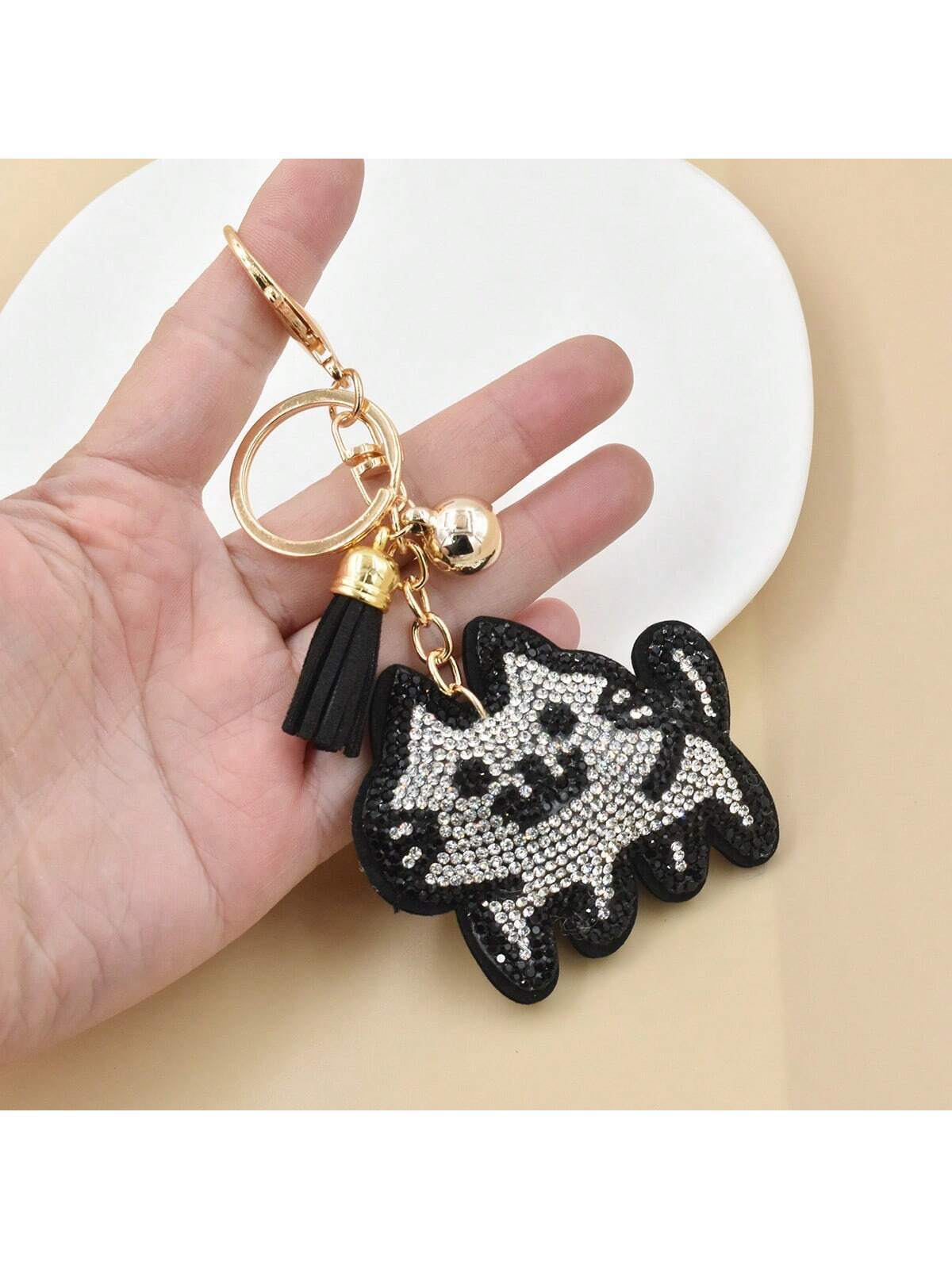 Cute Animal Rhinestone Keychain