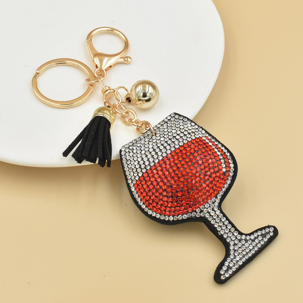 Cute Animal Rhinestone Keychain