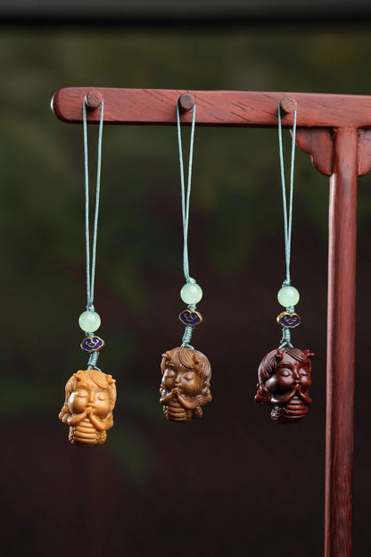 Cute Animal Wooden Phone Charm