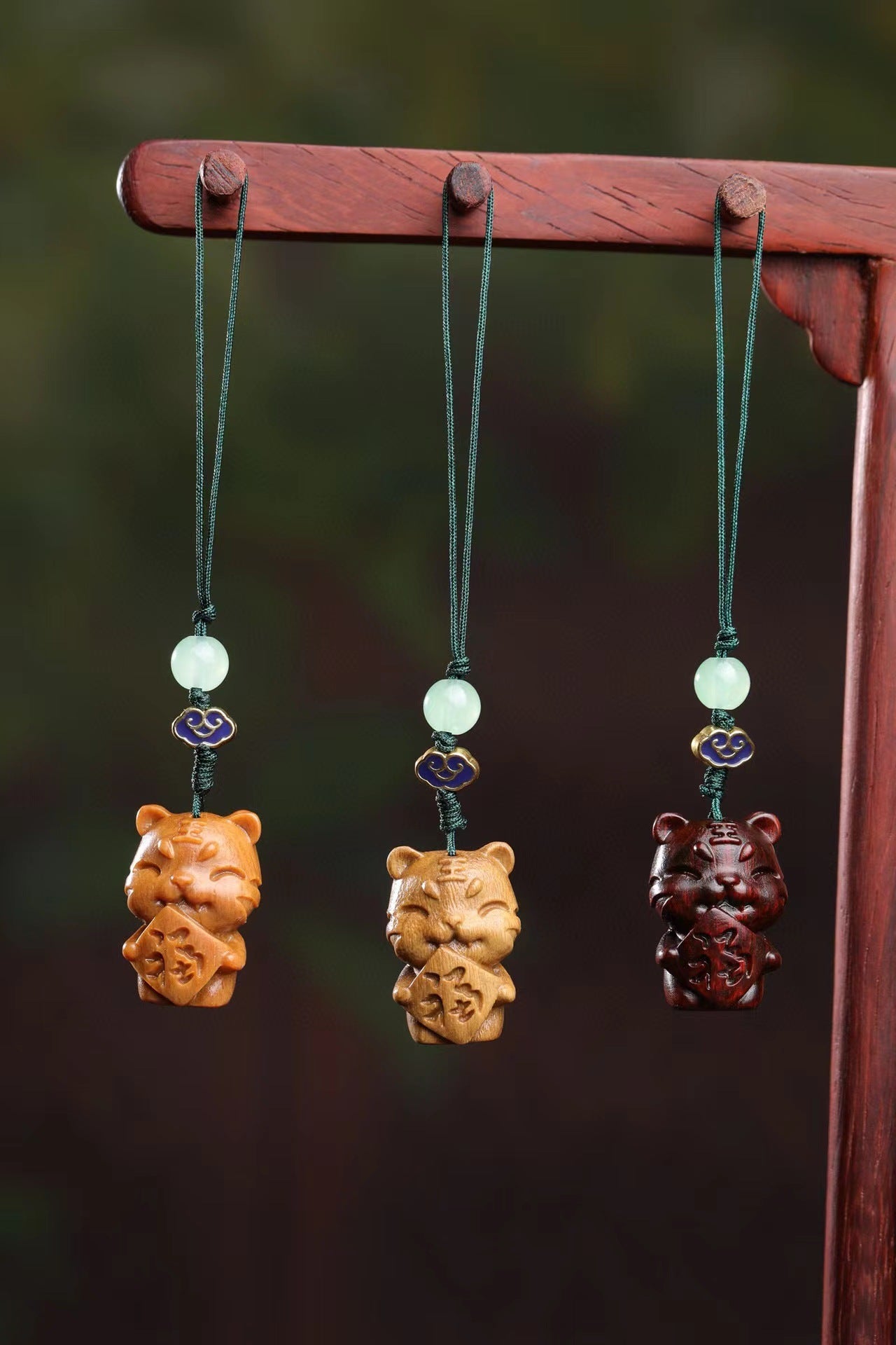 Cute Animal Wooden Phone Charm