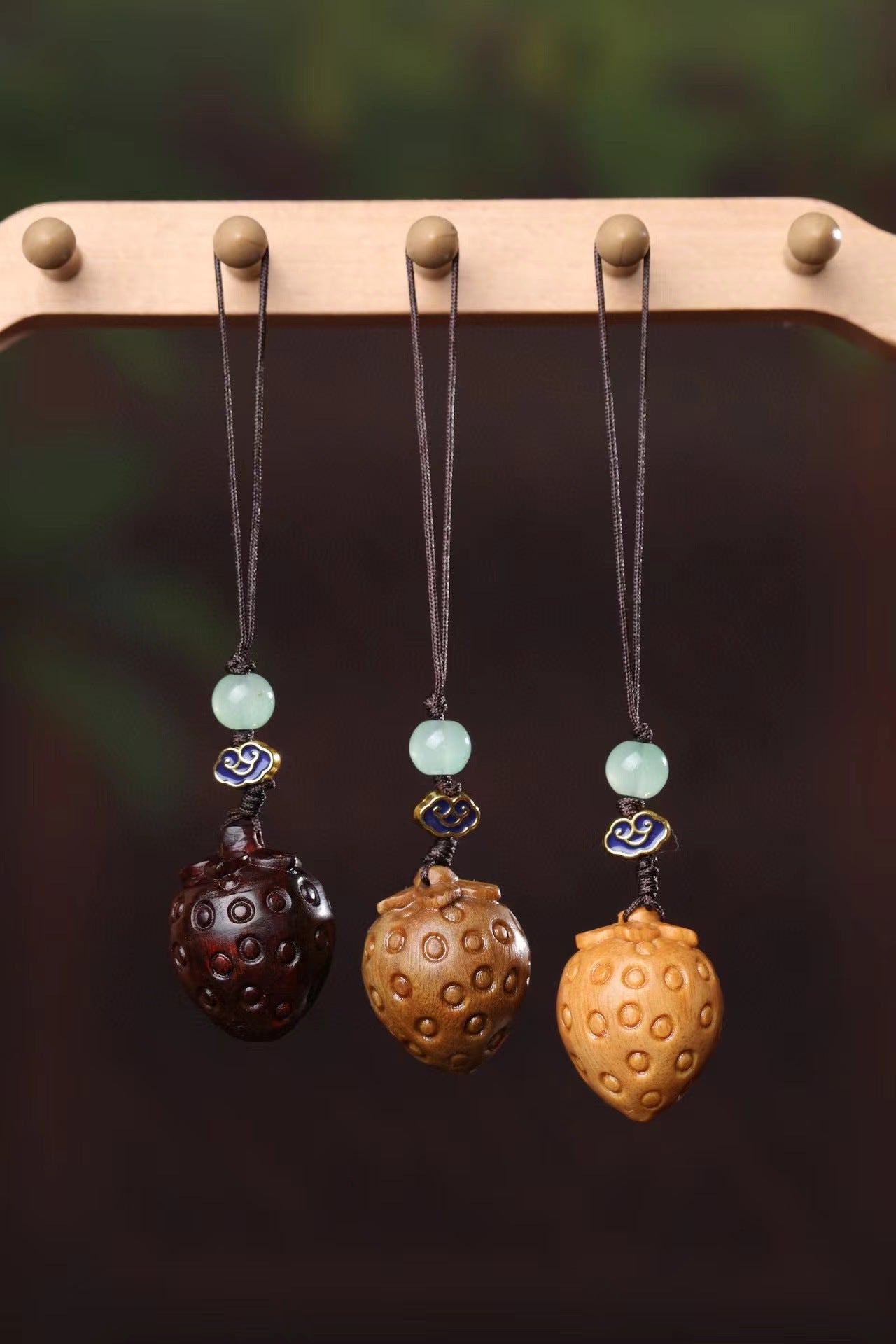 Cute Animal Wooden Phone Charm