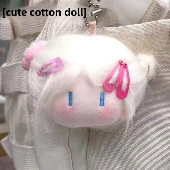 Cute balls head fried fur doll