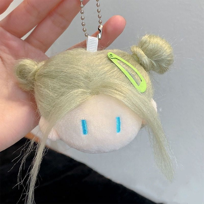 Cute balls head fried fur doll