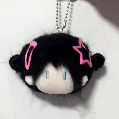 Cute balls head fried fur doll