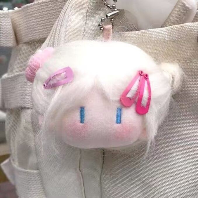 Cute balls head fried fur doll