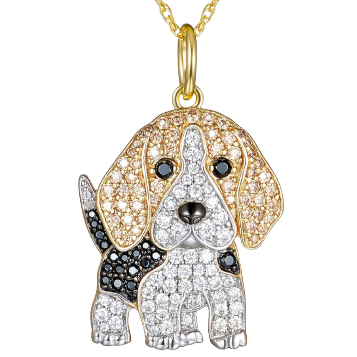 Cute Beagle Dog Pendant Necklace