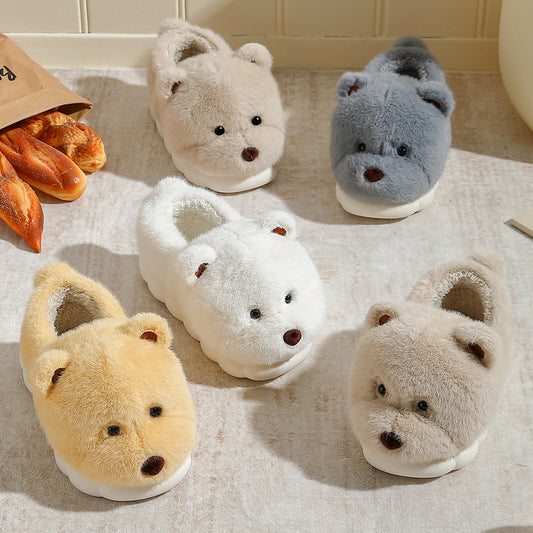 Cute Bear Cotton Shoes