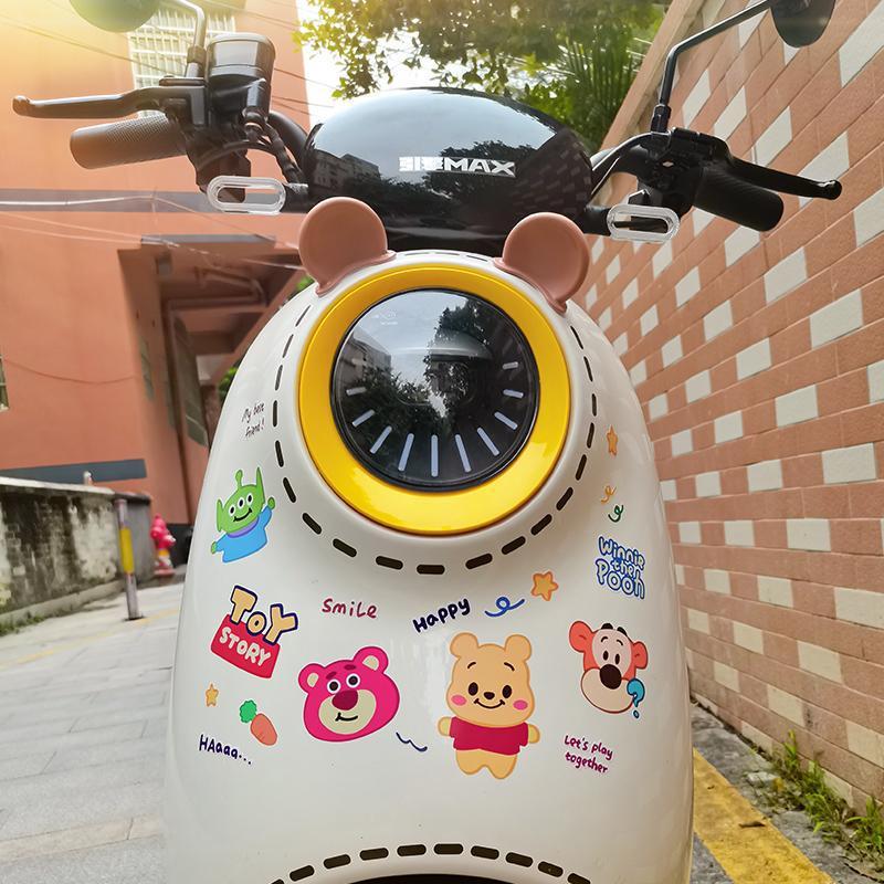 Cute Bear Ears Electric Vehicle Decal