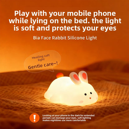 Cute Big-Faced Rabbit Ambient Light