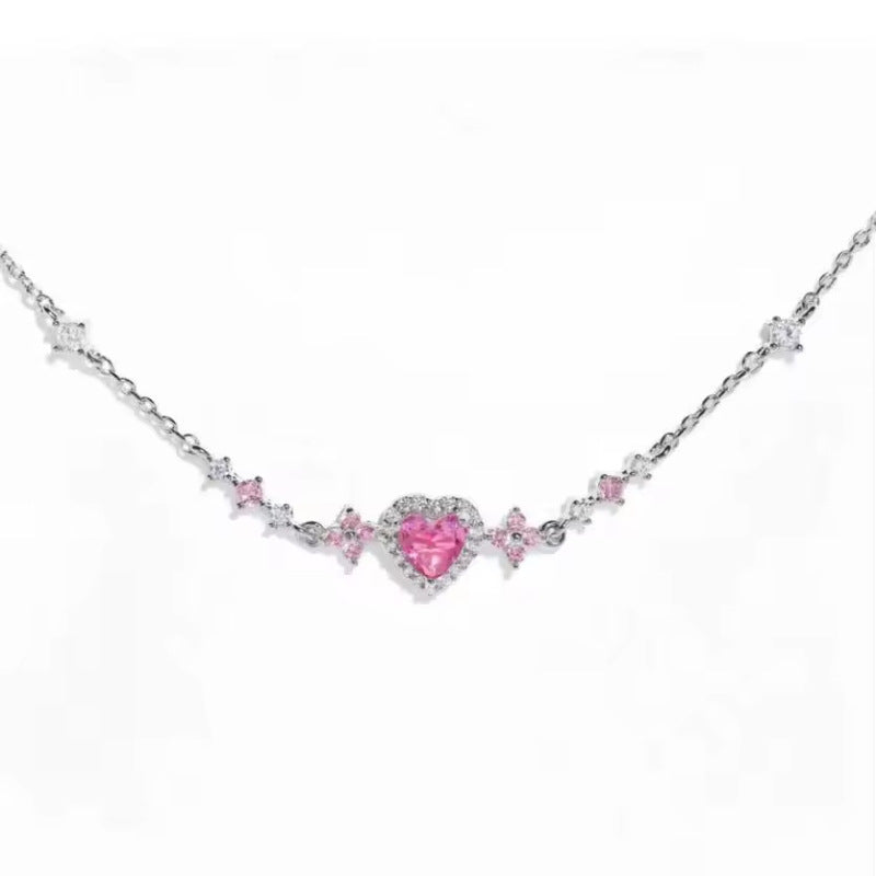 Cute Bow Heart Zircon Gold Plated Bracelet