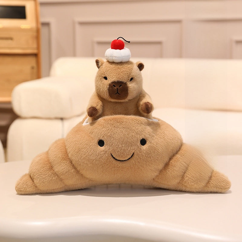 Cute Capybara Plush Toy Dessert Theme