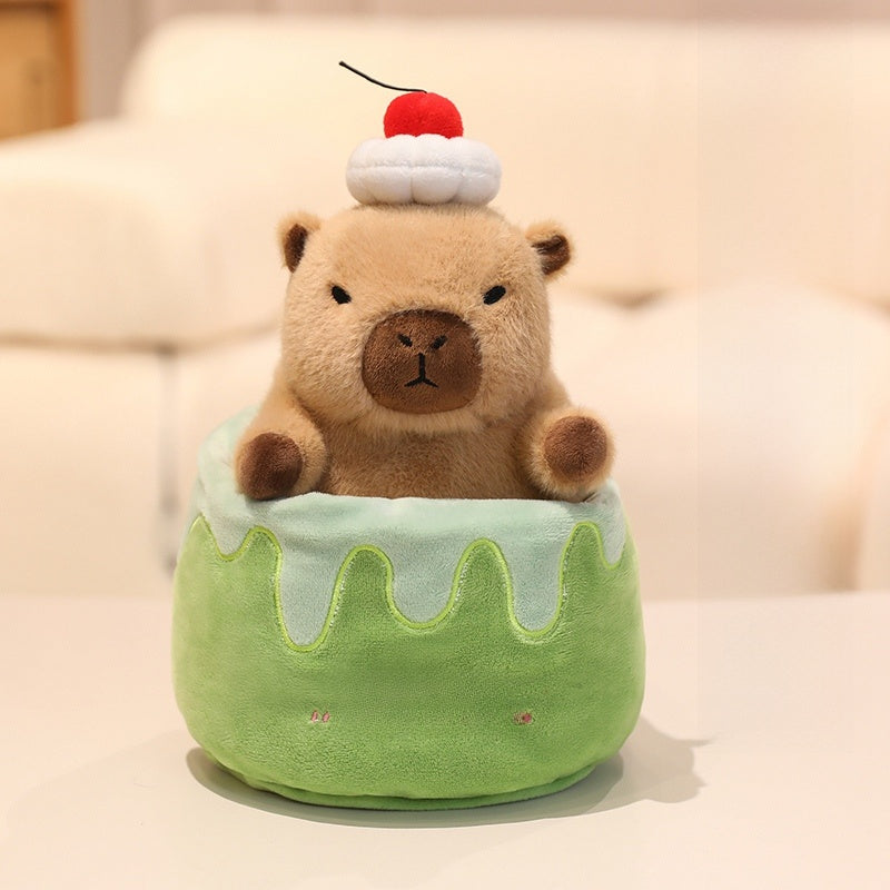 Cute Capybara Plush Toy Dessert Theme