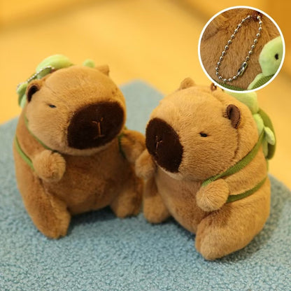 Cute Capybara Plush Toy Keychain Bag Hanging Ornament