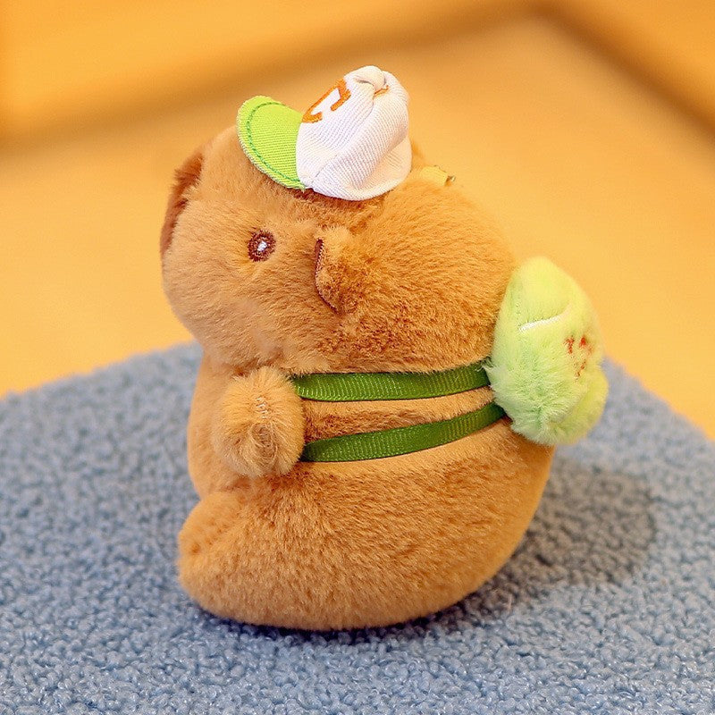 Cute Capybara Plush Toy Keychain