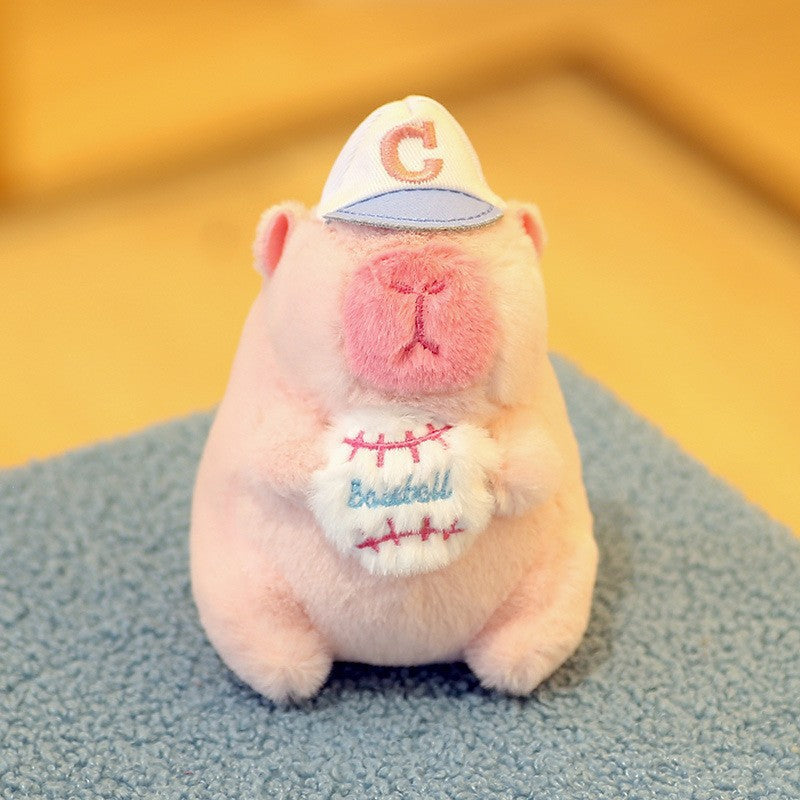 Cute Capybara Plush Toy Keychain