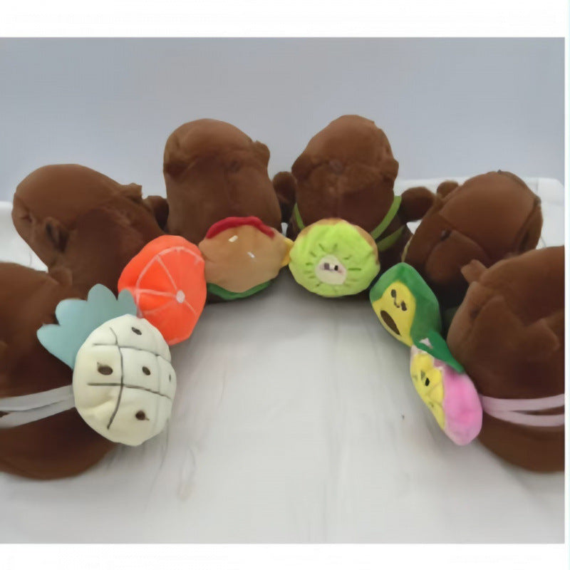 Cute Capybara Plush Toy Keychain