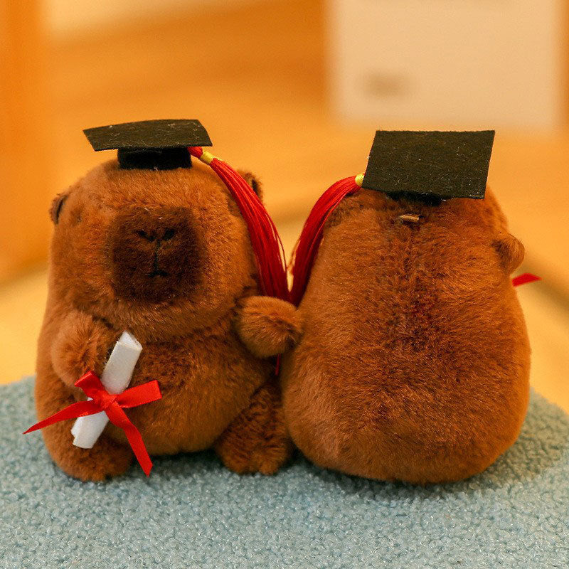 Cute Capybara Plush Toy Keychain