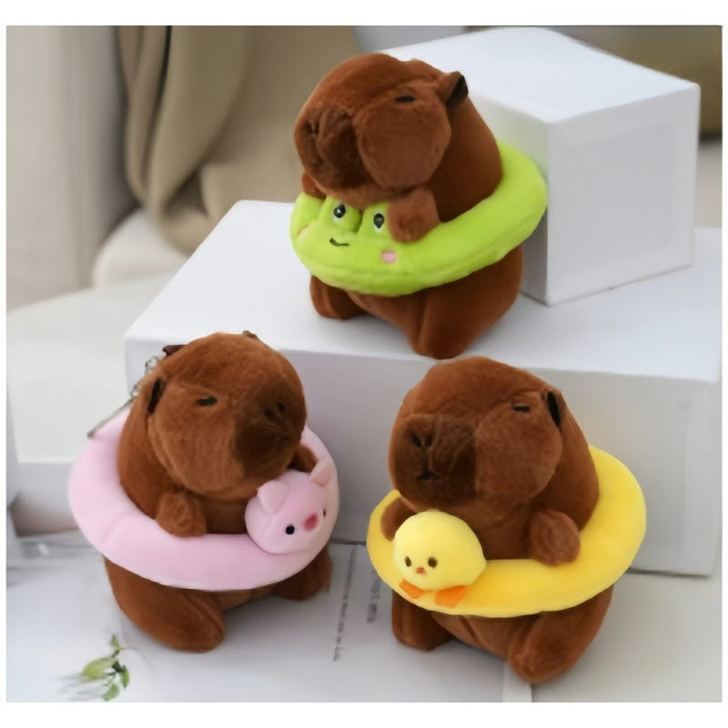 Cute Capybara Plush Toy Keychain