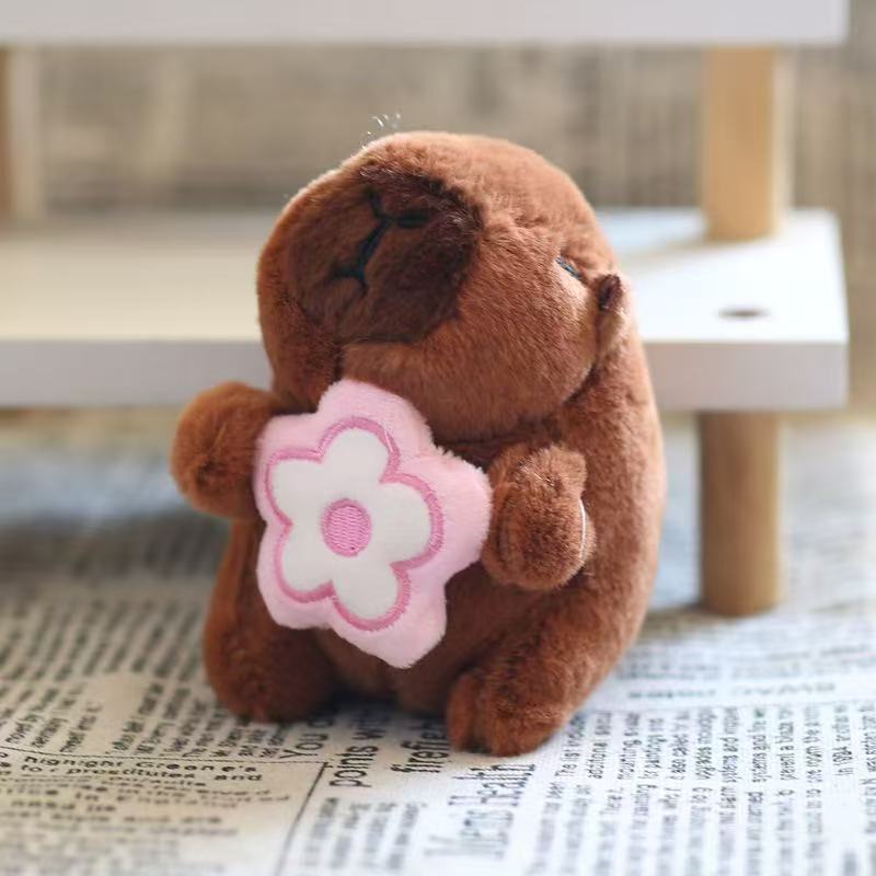 Cute Capybara Plush Toy Keychain