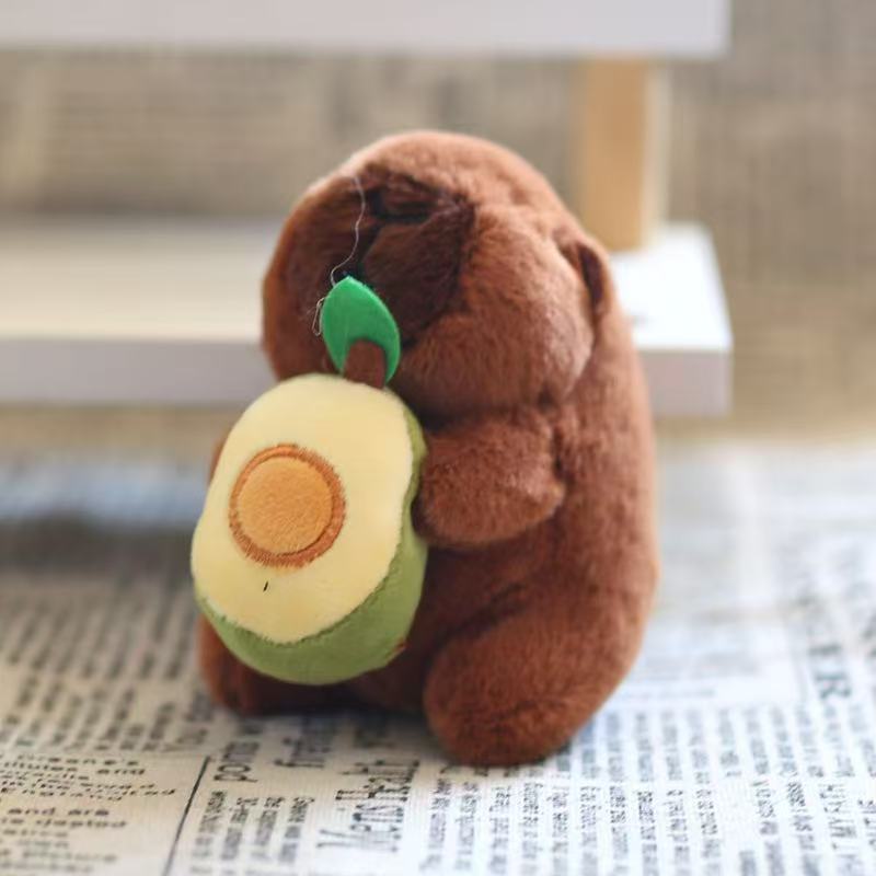 Cute Capybara Plush Toy Keychain