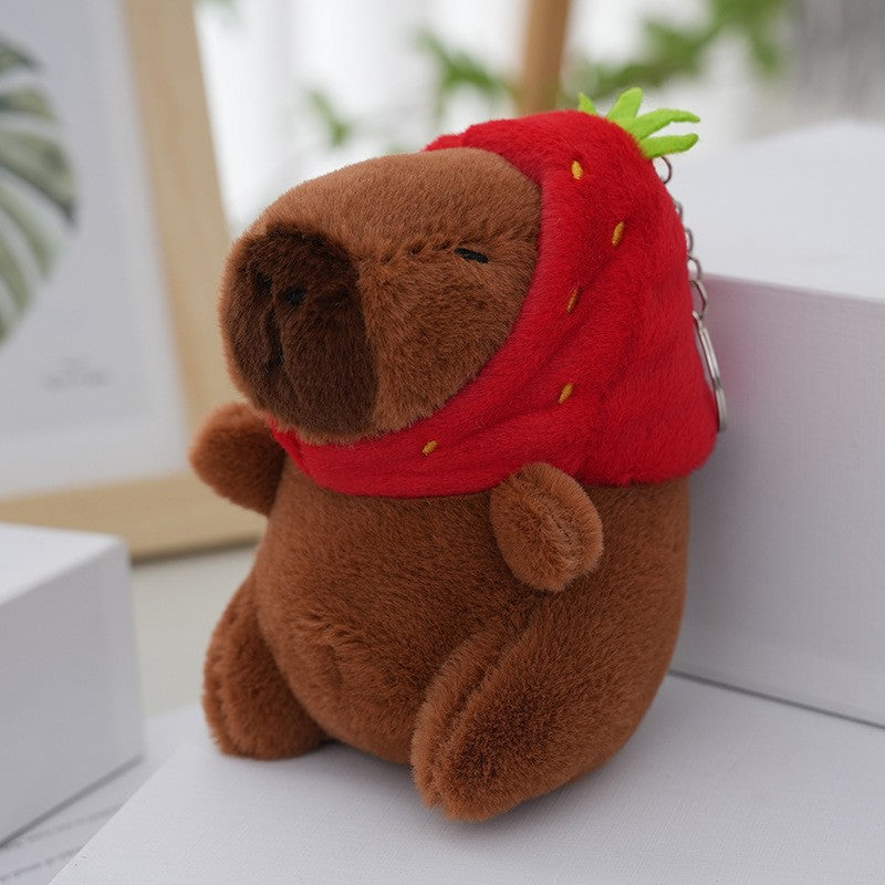 Cute Capybara Plush Toy Keychain