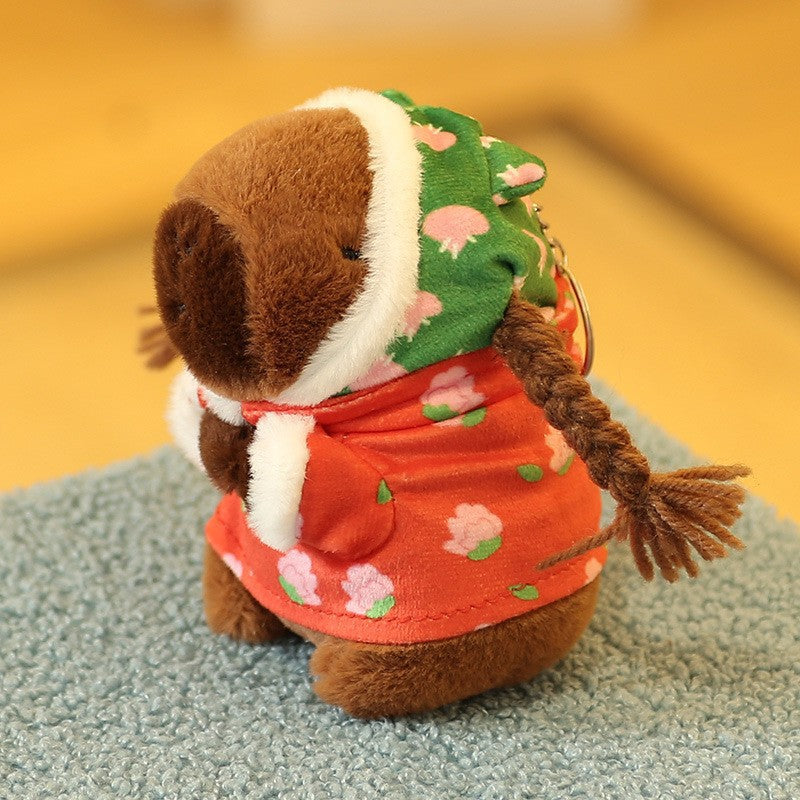 Cute Capybara Plush Toy Keychain