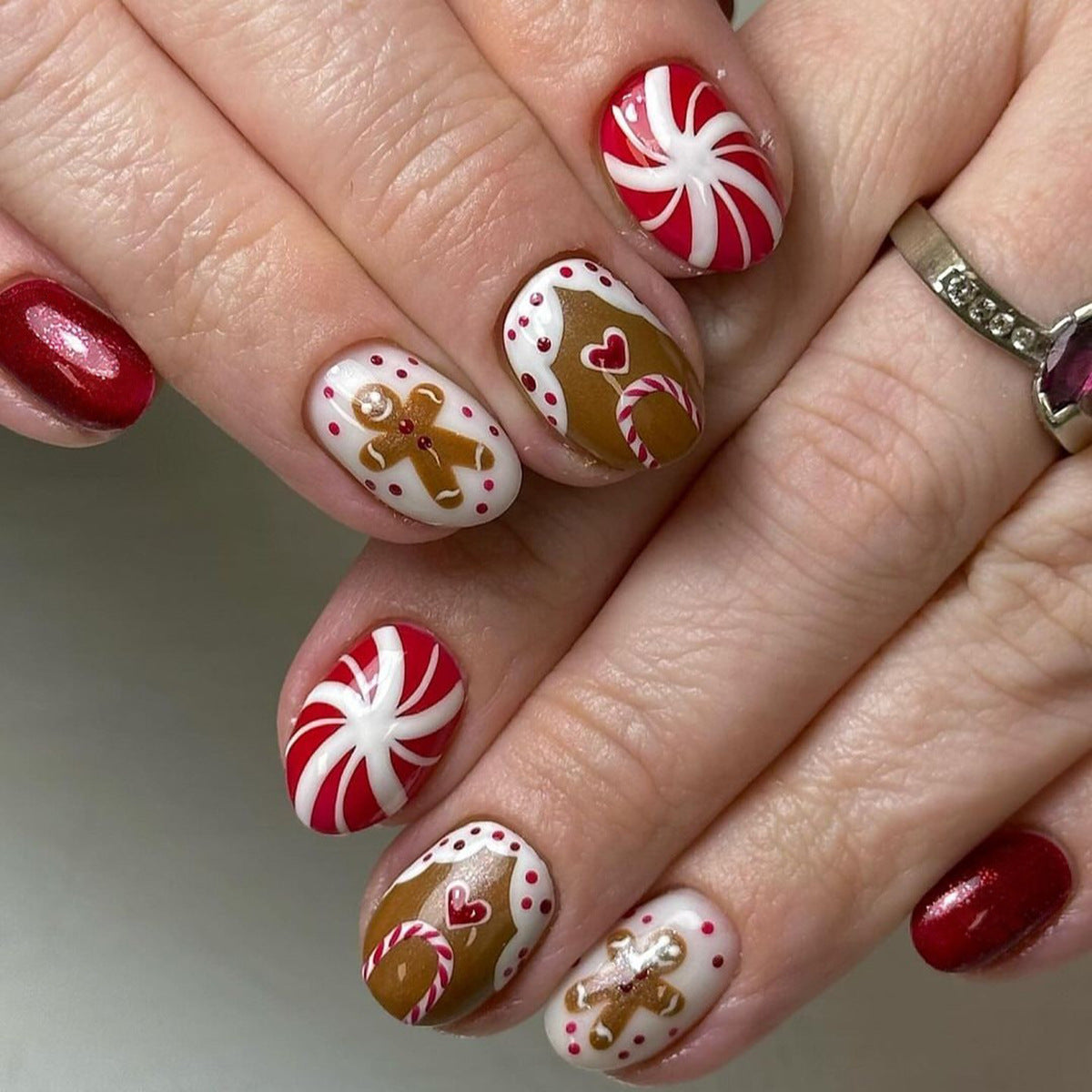 Cute Cartoon Christmas Nail Patches