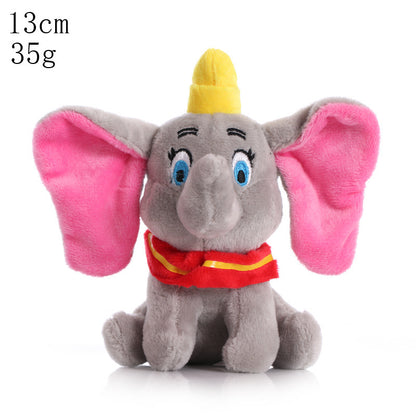 Cute Cartoon Dumbo Plush Toy in Gray and Blue