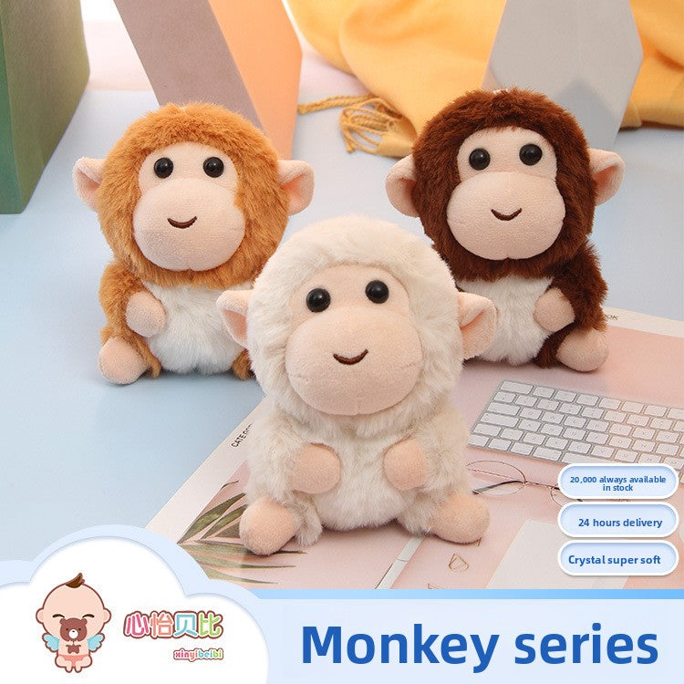 Cute cartoon monkey plush toy