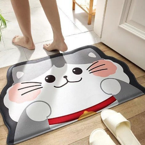 Cute Cartoon Non-Slip Absorbent Bathroom and Entryway Mat