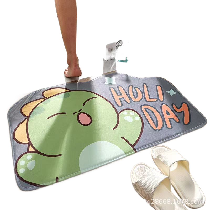 Cute Cartoon Non-Slip Absorbent Bathroom and Entryway Mat
