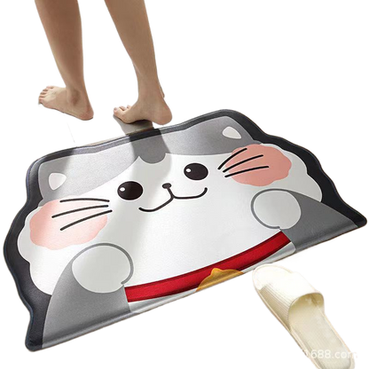 Cute Cartoon Non-Slip Absorbent Bathroom and Entryway Mat