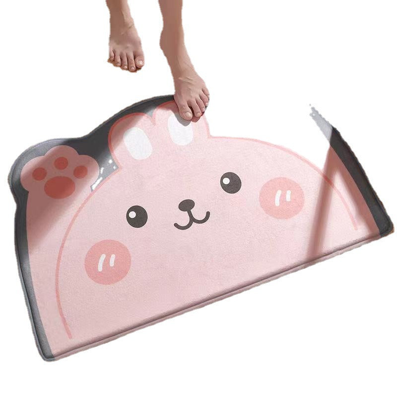 Cute Cartoon Non-Slip Absorbent Bathroom and Entryway Mat