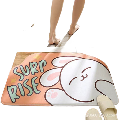 Cute Cartoon Non-Slip Absorbent Bathroom and Entryway Mat