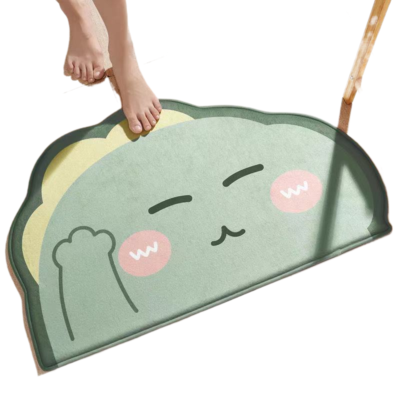 Cute Cartoon Non-Slip Absorbent Bathroom and Entryway Mat